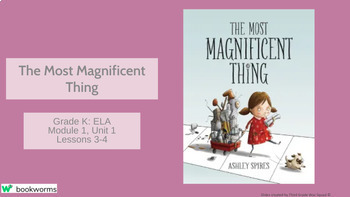 Preview of "The Most Magnificent Thing" Google Slides- Bookworms Supplement