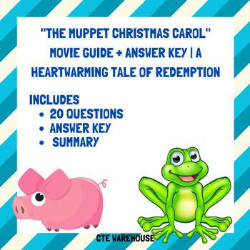 Preview of "The Muppet Christmas Carol" Movie Guide + Answer Key | A Heartwarming Tale
