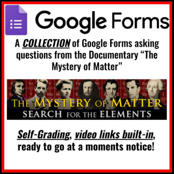 Preview of "The Mystery of Matter" Documentary Google Forms Bundle