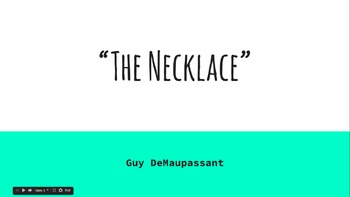 Preview of "The Necklace" Short Story PowerPoint and Notes