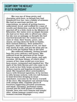analytical essay about the necklace