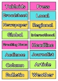 'The News' Unit Vocabulary
