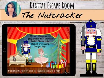 Preview of "The Nutcracker" Digital Escape Room (Google Slides) for Music Class