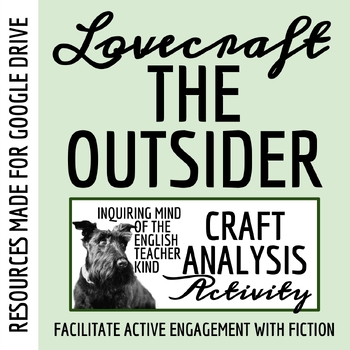 Preview of "The Outsider" by H.P. Lovecraft Craft Analysis Worksheet for Google Drive