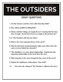 outsiders and outcasts essay