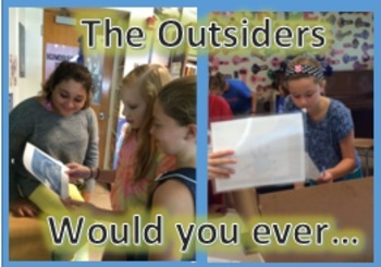 Preview of "The Outsiders" pre-reading discussion questions; PowerPoint