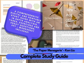 Preview of 'The Paper Menagerie' by Ken Liu - Complete Study Guide