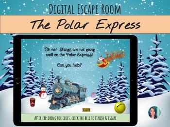 Preview of "The Polar Express" Digital Escape Room (Google Slides) for Music Class