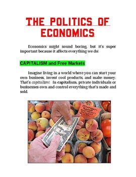 Preview of "The Politics of Economics" + Multiple Choice Worksheet