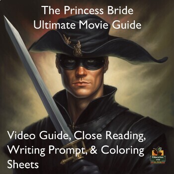 Preview of The Princess Bride Movie Guide Activities: Worksheets, Reading, Coloring, & more