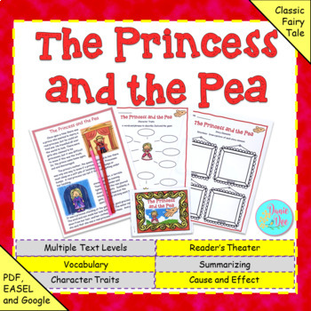 Preview of "The Princess and the Pea" NO-PREP Fairy Tale Reading Comprehension Resource
