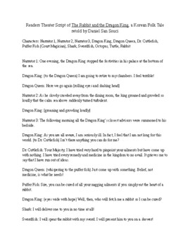 Preview of "The Rabbit and the Dragon King": Reader's Theatre Script