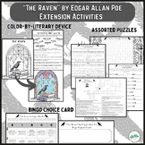 "The Raven" - Color-by-Literary Device + Puzzle Pack