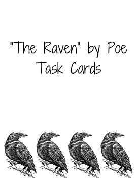 Preview of "The Raven" Task Cards