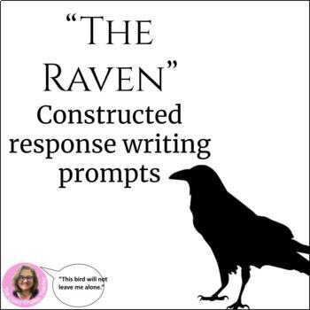 Preview of "The Raven" Writing Prompts Constructed Response CCSS Digital Activity