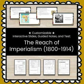 Preview of ★ The Reach of Imperialism (1800-1914) ★ Unit w/Slides, Guided Notes, and Test