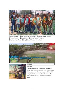 Preview of "The Sandlot" Study Booklet