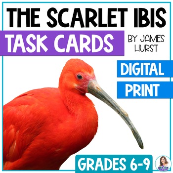 Preview of The Scarlet Ibis by James Hurst - Short Story Task Cards - Middle School ELA