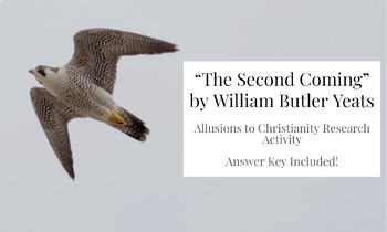 Preview of "The Second Coming" by William Butler Yeats Allusions of Christianity Activity