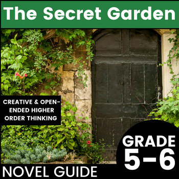 Preview of "The Secret Garden" Novel Studies with Notes, Higher Order Thinking, Note Taking