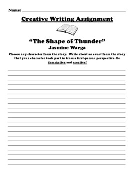 description of thunder for creative writing