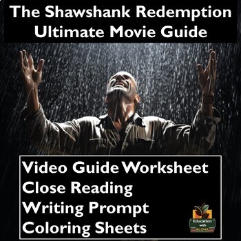 Preview of The Shawshank Redemption Movie Guide: Worksheets, Reading, Coloring, & More!