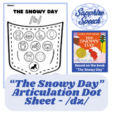 "The Snowy Day" Articulation Dot Sheet /dʒ/ sound