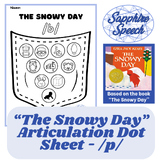 "The Snowy Day" Articulation Dot Sheet /p/ Sound