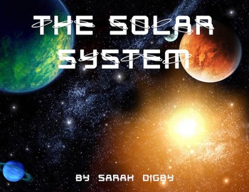 Preview of "The Solar System" – Original Book/Slideshow, 3rd-Grade Level, w/ Worksheets!