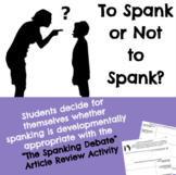 "The Spanking Debate" Article Review Activity