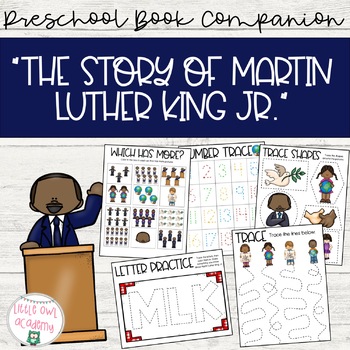 Preview of "The Story of Martin Luther King Jr." Preschool Book Companion