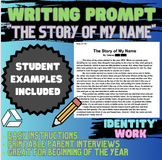 "The Story of My Name" - identity essay project, parent in