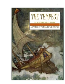 Preview of THE TEMPEST adapted by Ronda Bowe Kustick