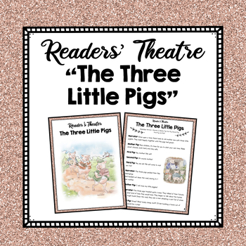 Preview of "The Three Little Pigs" | Readers' Theatre | Drama Script