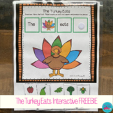"The Turkey Eats" Interactive Freebie for Speech Therapy