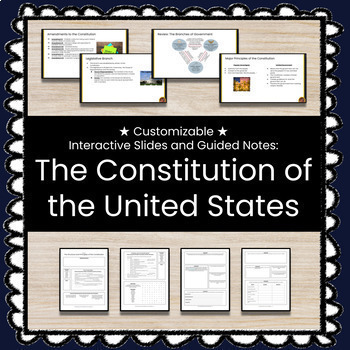 Preview of ★ The US Constitution ★ Unit w/Slides, Guided Notes, and Test