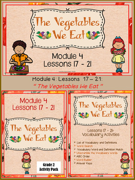 Preview of "The Vegetables We Eat" PowerPoint Slides and Activity Packet Bundle