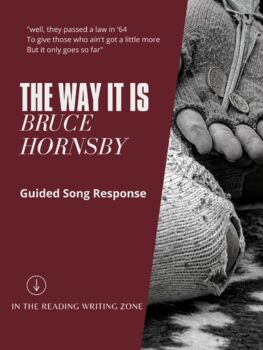 Preview of "The Way It Is" by Bruce Hornsby (1986): Guided Song Response + ANSWER KEY