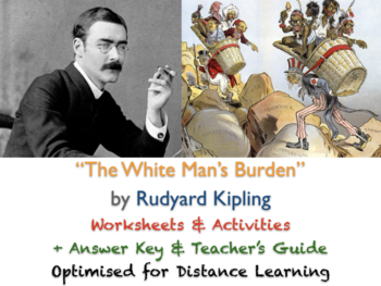 Preview of "The White Man's Burden" by Rudyard Kipling ACTIVITIES + ANSWERS