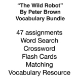 “The Wild Robot”  By Peter Brown Vocabulary Bundle