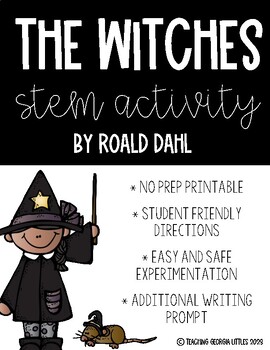 Preview of "The Witches" by Roald Dahl STEM activity