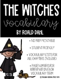 "The Witches" by Roald Dahl Vocabulary Study