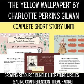 Preview of "The Yellow Wallpaper" by CPG - Complete Short Story Unit!
