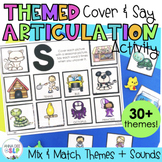  Themed Articulation Activity for Speech Therapy l Cover and Say