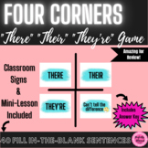 "There Their They're" | Four Corners Activity | Homophones