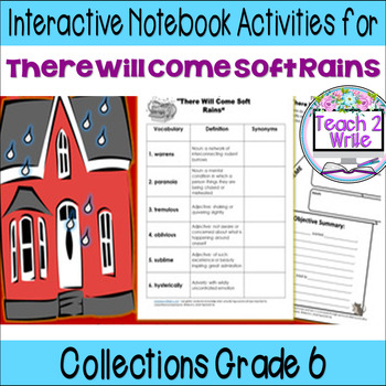 Preview of "There Will Come Soft Rains" Interactive Notebook Activities Gr. 6