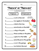 "There is" or "There are" Grammar worksheet