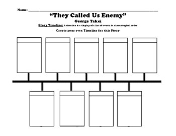 They Called Us Enemy Novel Worksheets Crossword-Word Scramble-Word