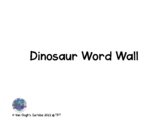 (Three Day Freebie) Dinosaur Word Wall Vocabulary