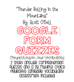 "Thunder Rolling in the Mountains" Digital Quizzes Bundle-